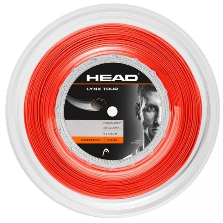 Carretel de Cordas Lynx Tour 200m Head 1.30mm Laranja  Oferta + Barato