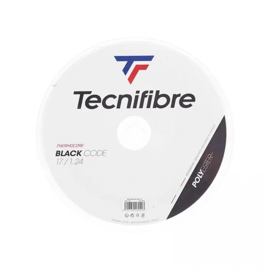 Cordaje 200m Tecnifibre Black Code 1,24mm Carretel  Oferta + Barato