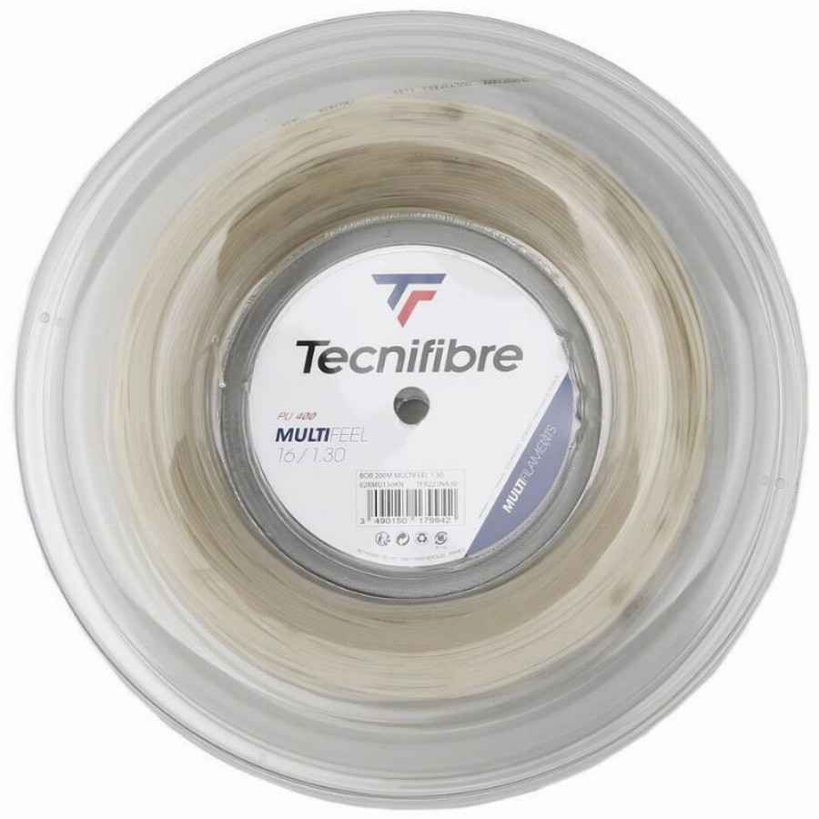 Carretel de Cordas Natural Tecnifibre Multifeel 1.30mm 200m  Oferta + Barato