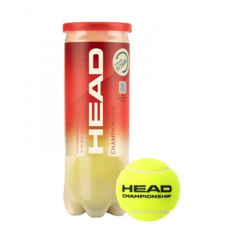 Bote de 3 Pelotas Head Championship Tenis Bote de 3 Pelotas Head Championship Tenis