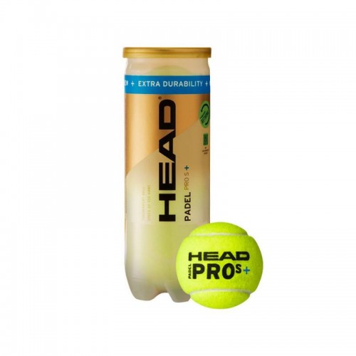 Bote de 3 Pelotas Head Padel Pro S+ Bote de 3 Pelotas Head Padel Pro S+