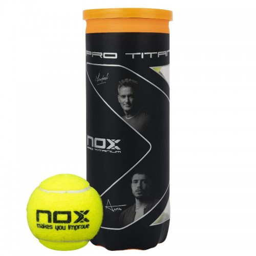 Bote de 3 Pelotas Nox Pro Titanium Bote de 3 Pelotas Nox Pro Titanium