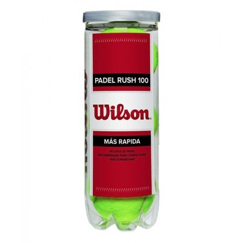 Bote de 3 Pelotas Wilson Rush 100 Bote de 3 Pelotas Wilson Rush 100