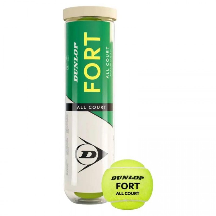 Bote de 4 Pelotas Dunlop Fort All Court Tenis  Offer + Cheap