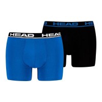 Boxer Head Basic Bleu Indigo Noir 2 Unites  Offre - Pas cher