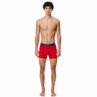 Boxers Lacoste Azul Marino Blanco Rojo 3 Unidades  Oferta + Barato