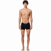 Lacoste Boxer Casual Noir 3 Unites  Offre - Pas cher
