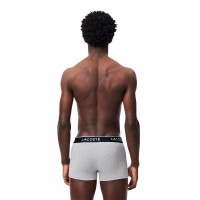 Boxers Lacoste Cinza Vigore 3 Unidades  Oferta + Barato