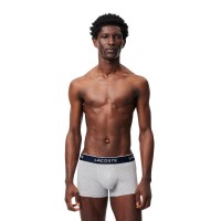 Boxers Lacoste Cinza Vigore 3 Unidades  Oferta + Barato