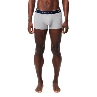 Boxers Lacoste Cinza Vigore 3 Unidades  Oferta + Barato