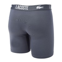 Boxers Lacoste Poliamida Blanco Gris Negro 3 Unidades