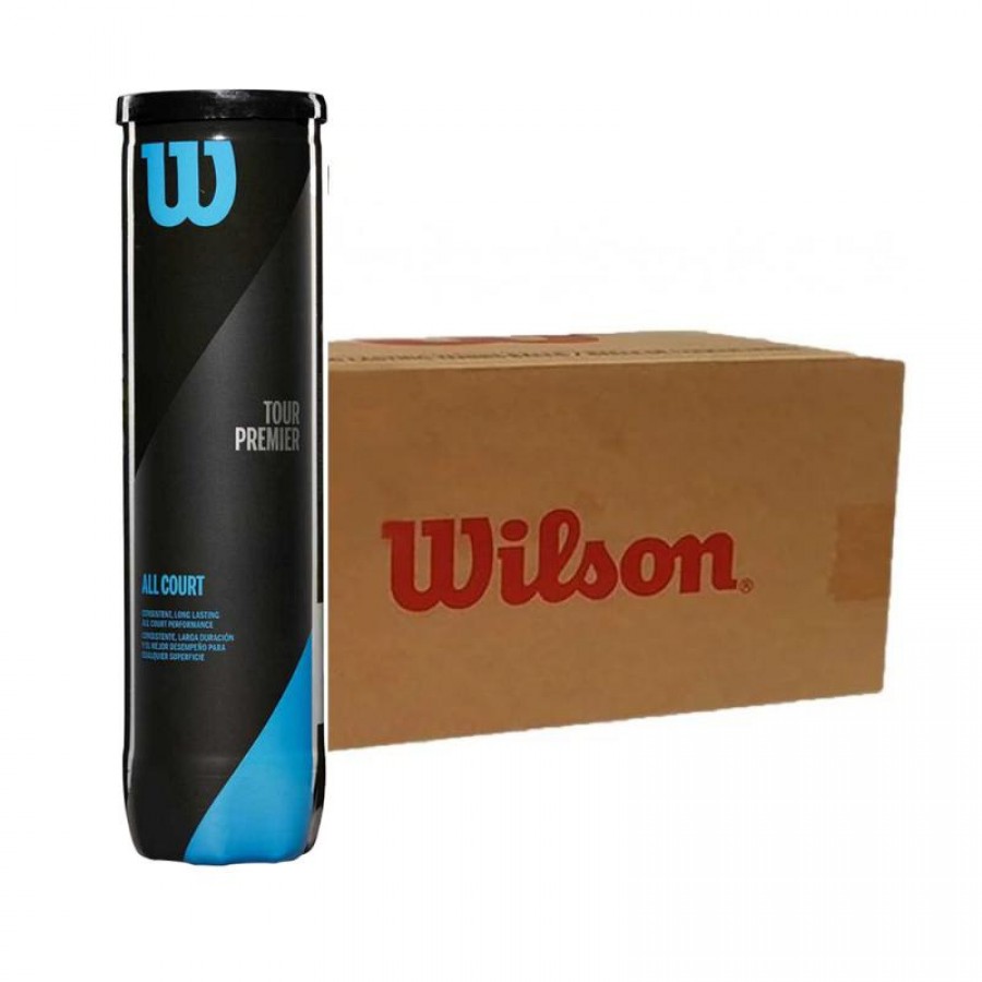 Cajon 72 Pelotas - 18 Botes de 4 Uds - Wilson Tour Premier All Court  Oferta + Barato