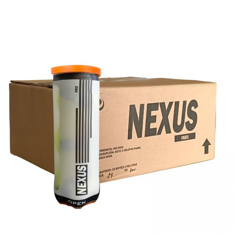 Cajon 72 Pelotas - 24 Botes de 3 uds - Nexus Open  Oferta + Barato