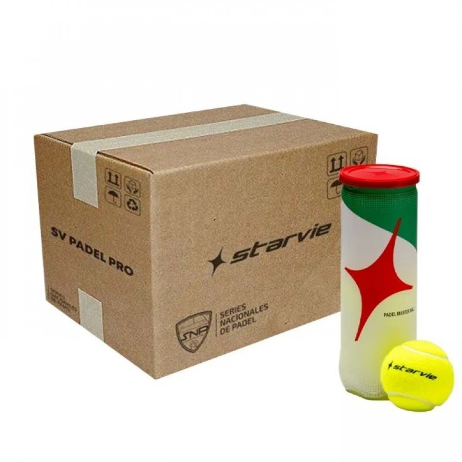 Cajon 72 Pelotas - 24 Boxes of 3 uds Starvie Padel Master  Offer + Cheap