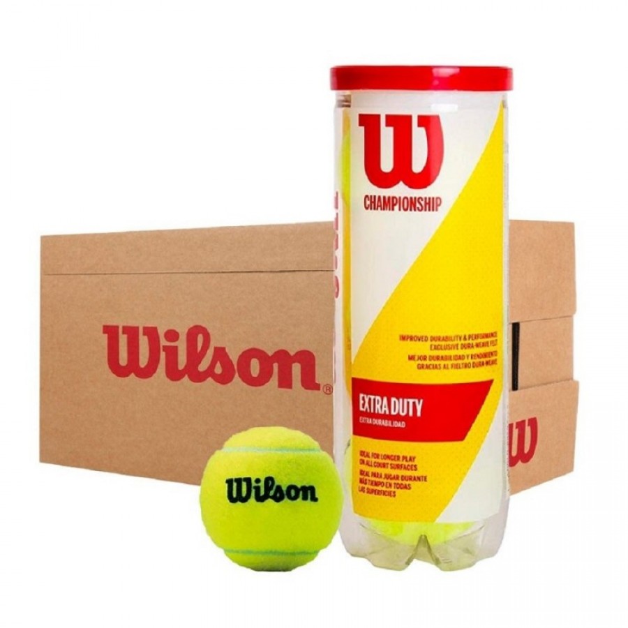 Cajon 72 Pelotas - 24 Botes de 3 uds - Wilson Championship Extra Duty  Oferta + Barato