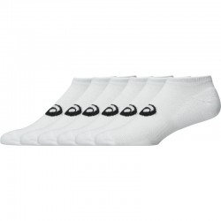 Asics Low Cut Glossy White Socks 6 Pairs