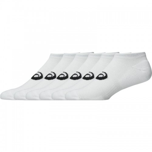 Chaussettes blanches brillantes Asics décolletées 6 paires