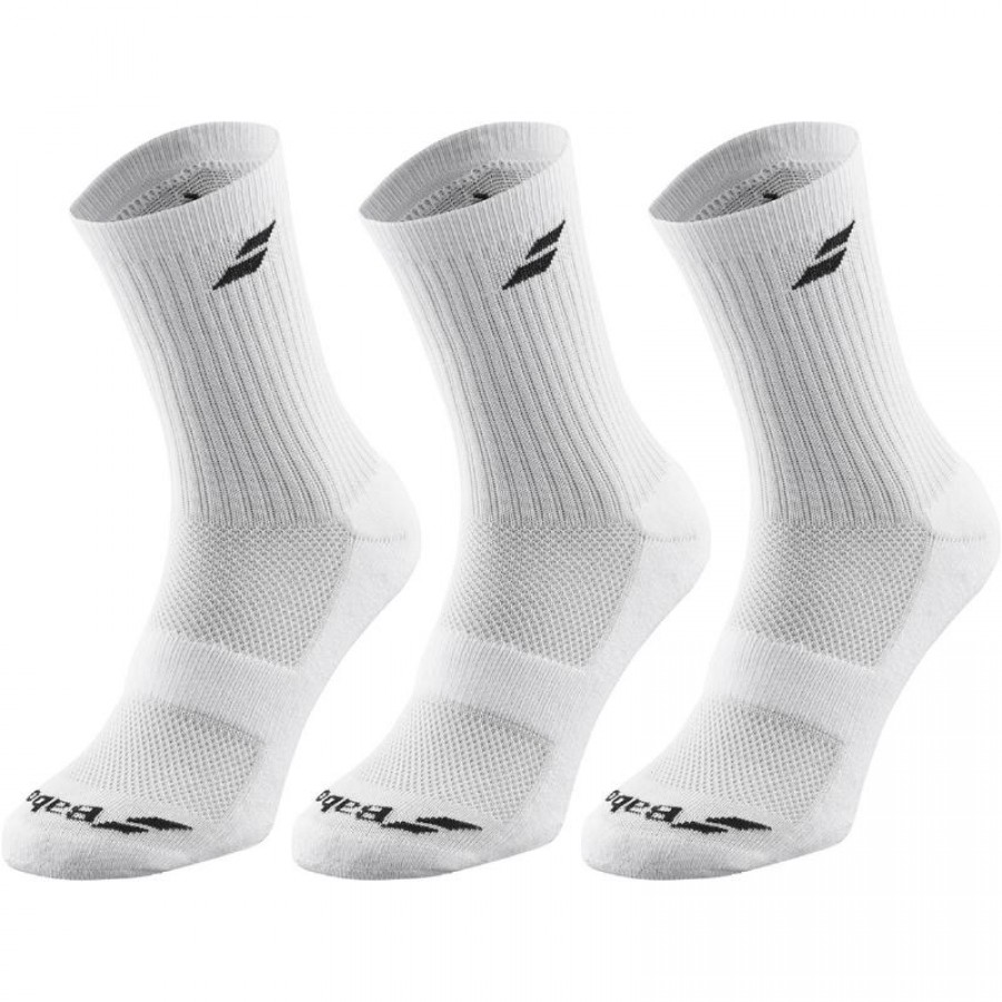 Babolat Medium Blanc Chaussettes 3 Paires