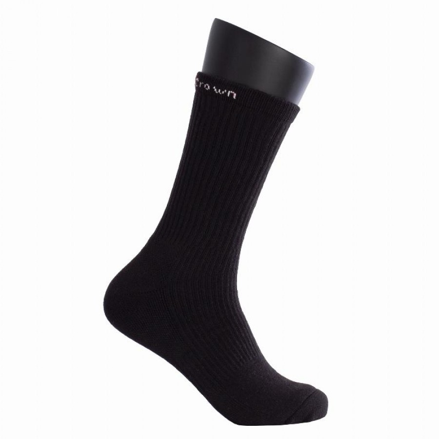 Calcetines Black Crown Altos Negro 3 Pares  Oferta + Barato