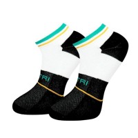 Cartri Adriano Crew Blanc Noir Chaussettes 1 paire  Offre - Pas cher