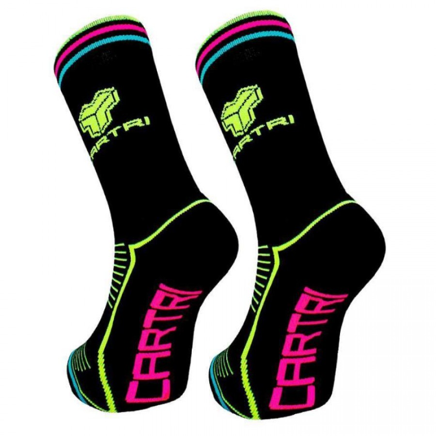 Calcetines Cartri Nerva High Negro 1 Par  Offer + Cheap