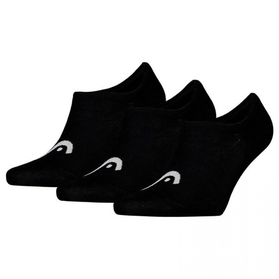 Calcetines Head All Sports Invisible Negro 3 Pares  Oferta + Barato