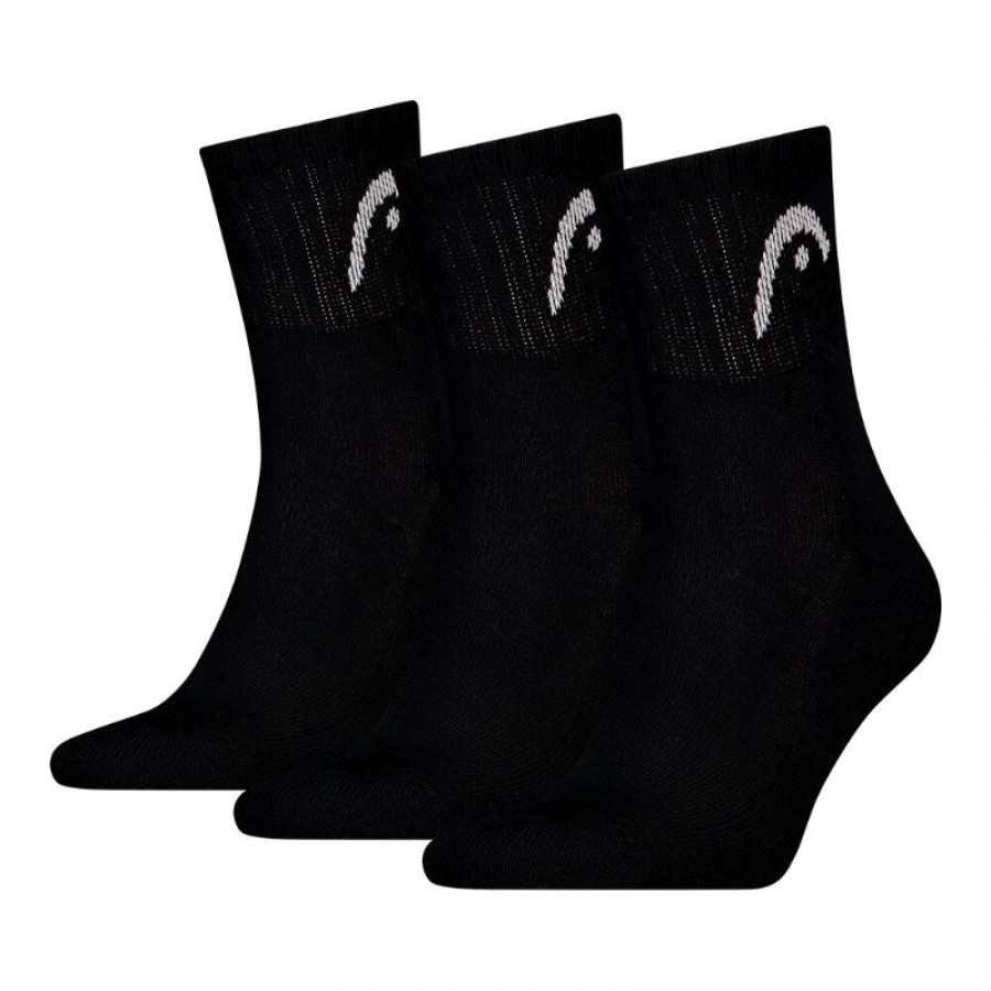 Calcetines Head All Sports Short Crew Negro 3 Pares  Offre - Pas cher