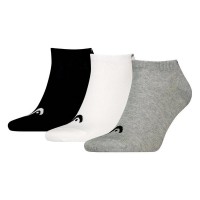 Calcetines Head All Sports Sneaker Negro Blanco Gris 3 Pares  Oferta + Barato