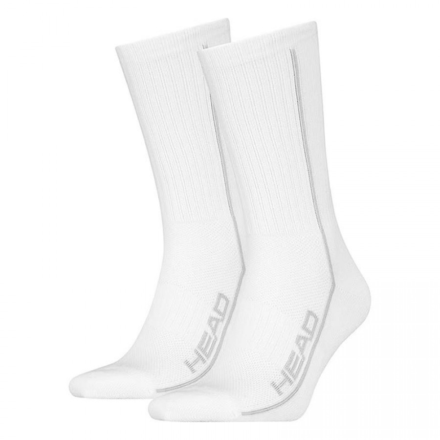 Calcetines Head Performance Crew Blanco 2 Pares  Offre - Pas cher