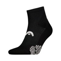 Calcetines Head Performance Padel Quarter Negro 1 Par  Oferta + Barato