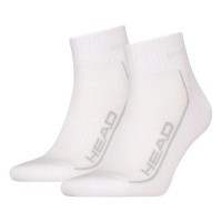 Calcetines Head Performance Quarter Blanco Gris 2 Pares  Offre - Pas cher
