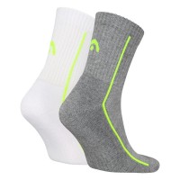 Calcetines Head Performance Short Crew Blanco Gris Lima 2 Pares  Offre - Pas cher