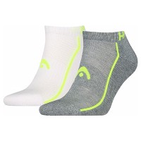 Calcetines Head Performance Sneaker Blanco Gris Lima 2 Pares  Oferta + Barato