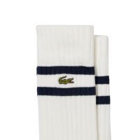 Calcetines Lacoste Corte Alto Marino Blanco 2 Pares  Oferta + Barato