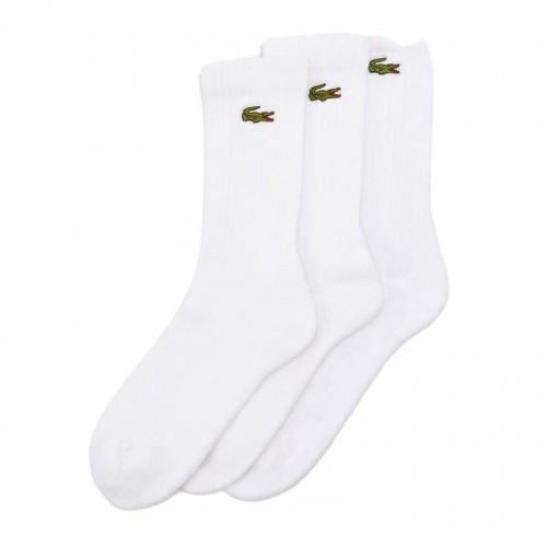 Socks Lacoste Sport High Cut White 3 Pairs Socks Lacoste Sport High Cut White 3 Pairs
