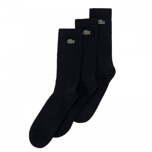 Socks Lacoste Sport High Cut Black 3 Pairs Socks Lacoste Sport High Cut Black 3 Pairs
