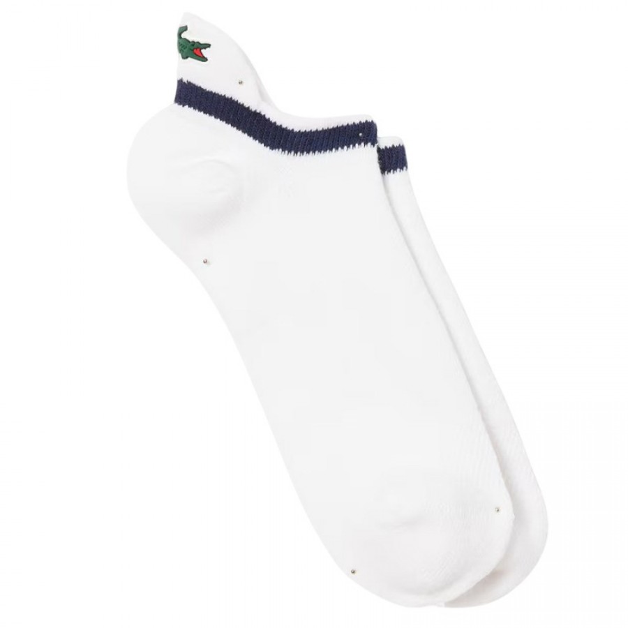 Calzini Lacoste Sport Low Cut Bianco Navy 1 Paio  Offerta + Economico