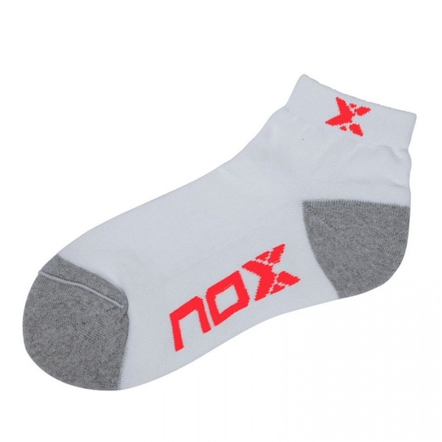 Nox Calzini bianchi arancioni 1 paio  Offerta + Economico