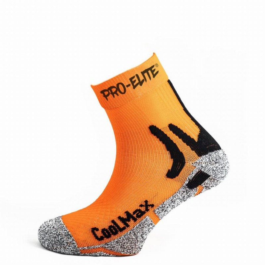 Pro Elite Coolmax Socks Orange 1 Pair  Offer + Cheap
