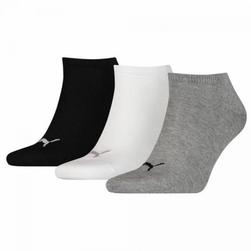 Calcetines Puma Sneaker Negro Blanco Gris 3 pares Calcetines Puma Sneaker Negro Blanco Gris 3 pares