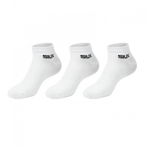 Siux Basic 26 Short Socks White 3 Pairs