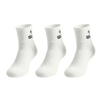 Calcetines Siux Basic 26 Caña Media Blanco 3 Pares
