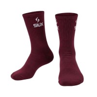 Calcetines Siux Groove Caña Alta Burdeos Celeste 2 Pares