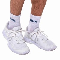 Calcetines Siux Reveal Caña Media Blanco Turquesa 2 Pares