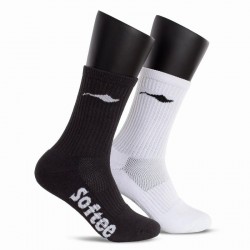 Calcetines Softee Duo Blanco Negro 1 Par