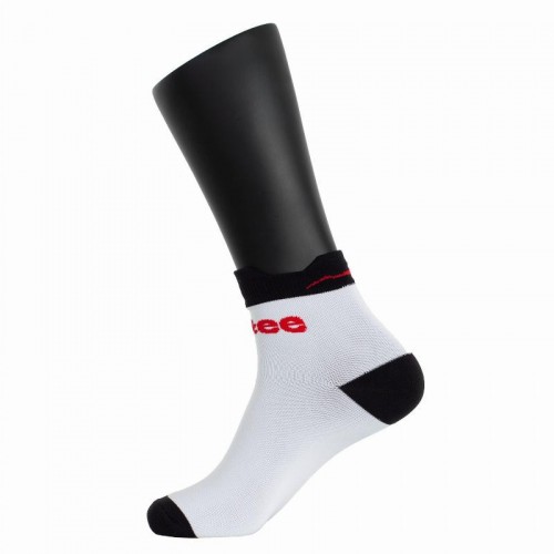 Calcetines Softee Tobilleros Blanco Negro 1 Par