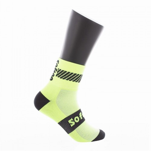 Calcetines Softee Walk Media Caña Amarillo Fluor 1 Par