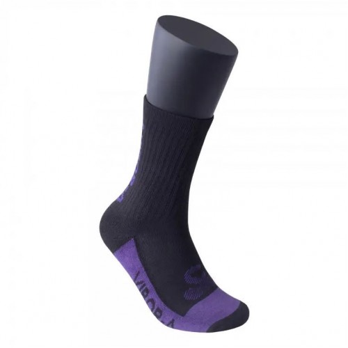 Half-Reed Leather Socks Multicolored Black Violet 1 Pair Half-Reed Leather Socks Multicolored Black Violet 1 Pair