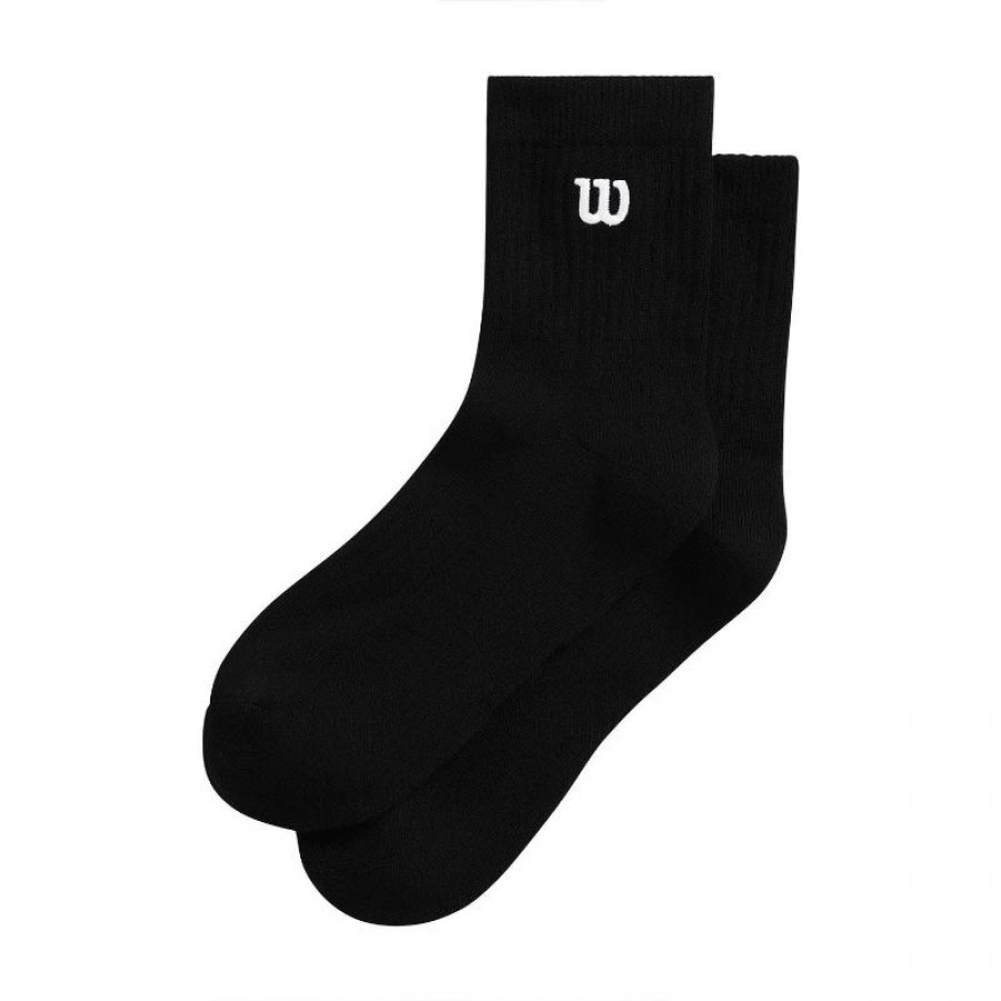 Calcetines Wilson Quarter Top Negro 1 Par  Oferta + Barato