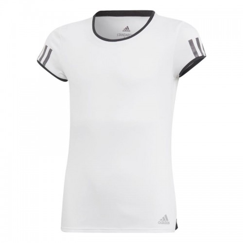 Adidas Club White Black Junior T-Shirt